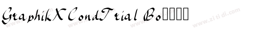 GraphikXCondTrial Bo字体转换